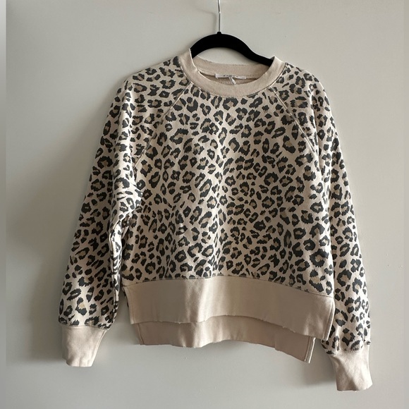 FRAME Leopard Crewneck Sweater - Picture 6 of 11